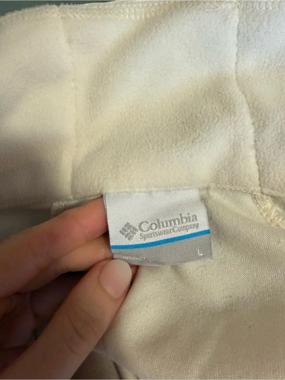 Columbia Cream Men's Quarter-Zip Fleece Pullover